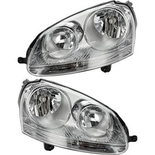 Juego de faros halógenos para Volkswagen Jetta 2005-2010 sedán vagón izquierdo y derecho