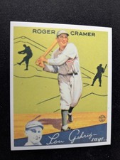 1934 Goudey Baseball Card # 25 Doc Cramer - Philadelphia A's (NM)