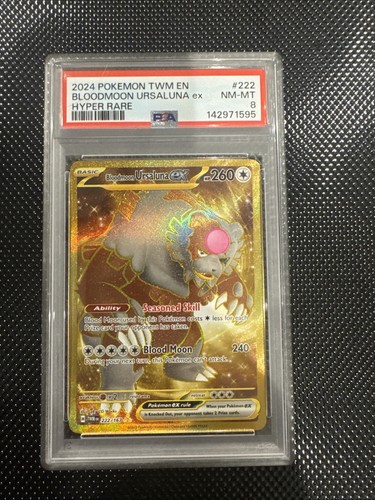 Bloodmoon Ursaluna ex graded PSA 8 for sale on eBay