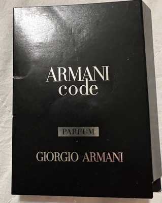 Giorgio Armani Armani Code PARFUM Sample Spray .04oz, 1.2ml New in Card