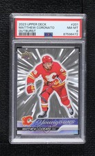 2023 Upper Deck Series 1 Young Guns Outburst Silver Matthew Coronato PSA 8 n0c
