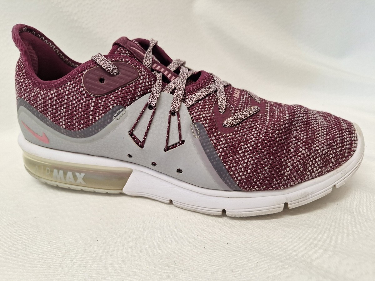 burgundy nike air max womens