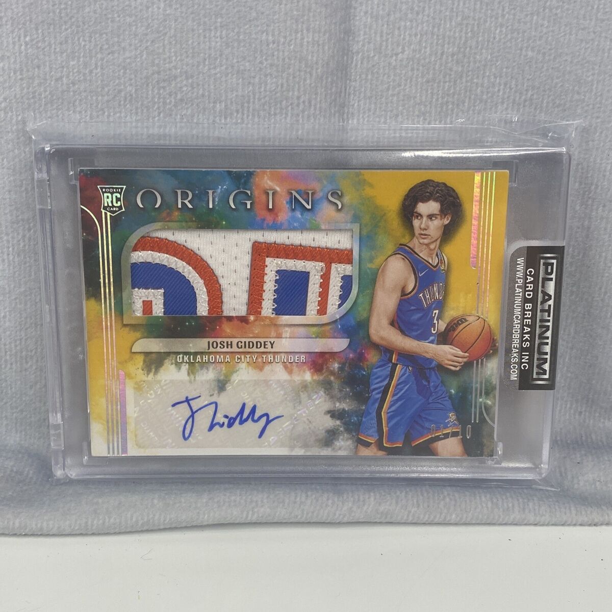 2021-22 Panini Origins Josh Giddey Rookie RPA Gold #01/10 2021-22 Panini Origins Josh Giddey Rookie RPA Gold #01/10