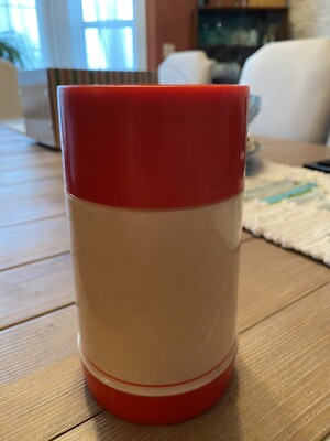 Vintage Aladdin's Pint Wide Mouth No Handles  RED