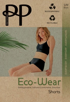 Pretty Polly Eco Wear Seam Free Shorts Knickers Biodegradable Recyclable 