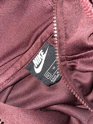 nike repeat tape hoodie burgundy