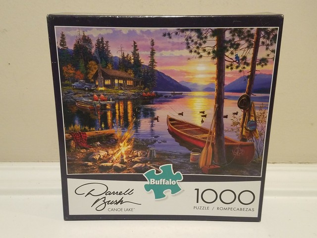 buffalo games darrell bush canoe lake 1000 piece jigsaw puzzle