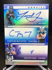 2017 Panini Prizm RTA-RB McCaffrey RC Auto Fournette RC Auto Dalvin Cook RC Auto