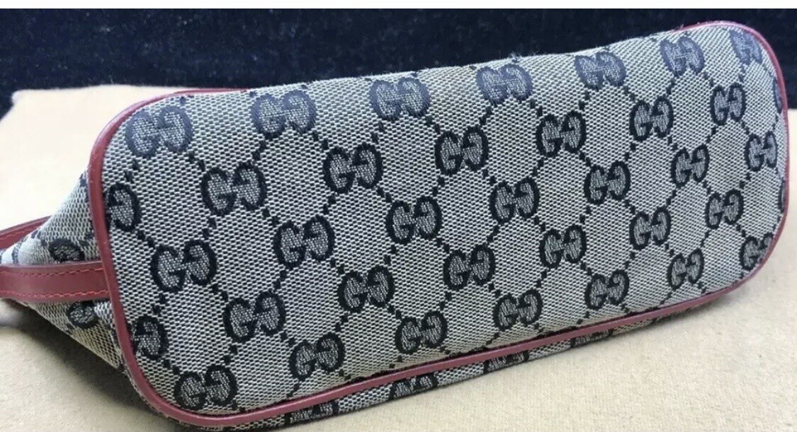 バッグ Gucci Accessory Pouch GG Canvas Handbag GUCCI GG Canvas Accessory Pouch Blue Red | eBay