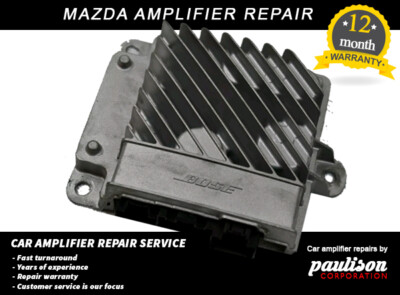 MAZDA 3,6,RX8,MIATA,CX5 2014-2017 BOSE AMPLIFIER REPAIR SERVICE LIFET WARRANTY