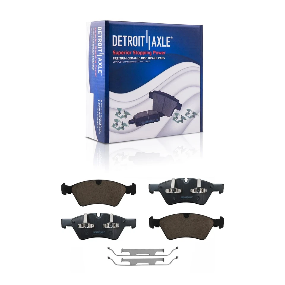 Front Rear Ceramic Brake Pads Kit for Mercedes-Benz GL320 GL350 GL450 ML320 R320 - Image 3 of 4