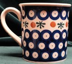 Vintage Ceramica Bona Boleslawiec Hand Made Dragonfly Ceramic Mug Poland Signed — photo 2