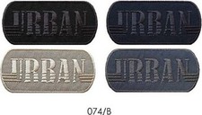 TOPPA PATCH RICAMO 074B TESSUTO TERMOADESIVA O CUCIRE MISURA 3,5X7,6 cm.