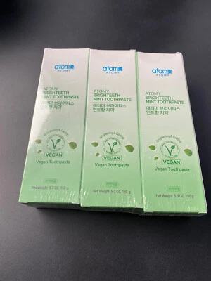 ATOMY Brighteeth Mint Zahnpasta 150g x 3 Vegane Zahnpasta
