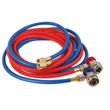 FJC 6448 R134a Red & Blue Hose Set with Manual Couplers