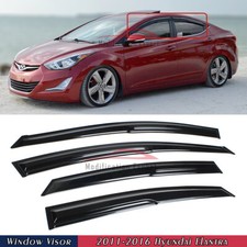 For 2011-2016 Hyundai Elantra Kdm Wavy Mugen Style Window Visors Rain Guards