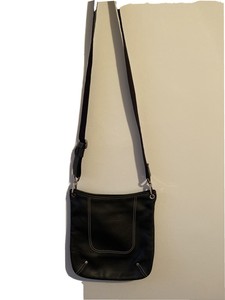 longchamp black leather crossbody bag