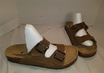 american eagle double buckle sandals