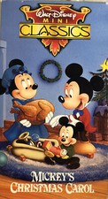 Walt Disney Mini Classics-Mickeys Christmas Carol VHS 1994-TESTED-RARE VINTAGE