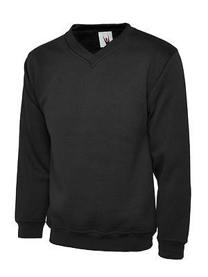 Uneek Kinder V-Neck Sweatshirt Kinder Schulpullover Freizeit Sport Pullover TOP