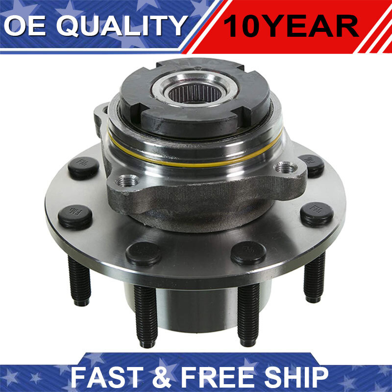 For 1999 Ford F250 F350 Super Duty Front Wheel Bearing and Hub 4WD 4x4 SRW 8Lug
