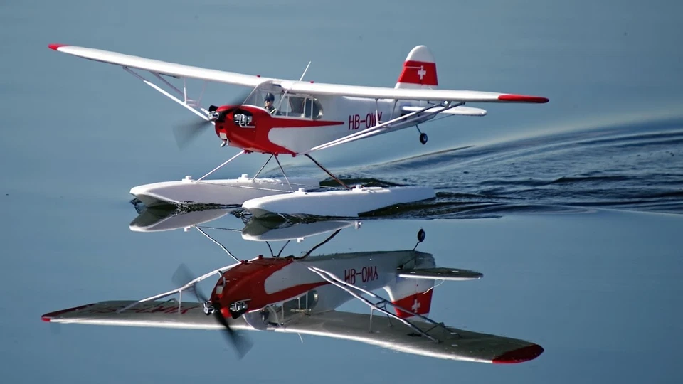 FMS Piper J3 Cub V3 PNP incl. Schwimmer - 140 cm - Combo, Gyro - DPFMS106PF-REF - Bild 2 von 2