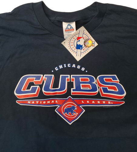 Chicago Cubs T-Shirt Diamond Navy Blue - Picture 2 of 2