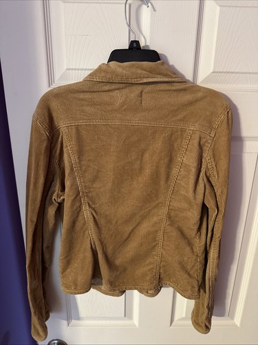 Live A Little Tan Corduroy Jacket Size Small ~ EUC - Picture 4 of 4