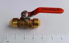 1 Pack XFITTING  1/2" Push Fit Ball Valve With Drain Full Port New!