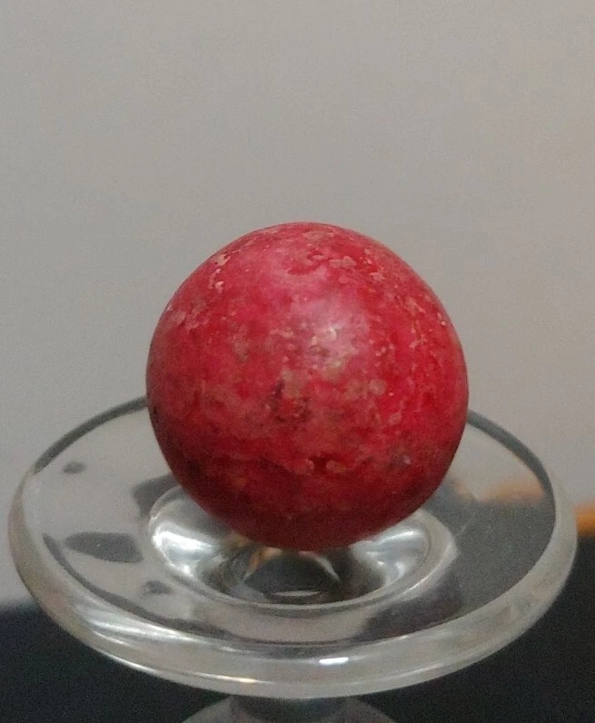 Rare Antique Huge Granite Marble Shooter .9" German Handmade - Image 3 of 4