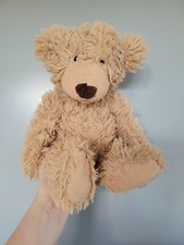 SAINSBURYS TEDDY BEAR PLUSH CUDDLY SOFT TOY TEDDY SITTING LIGHT BROWN GOLDEN