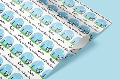 Personalisiertes Geschenkpapier Rugby UK | Jeder Anlass | Geschenkpapier mit beliebigem Namen