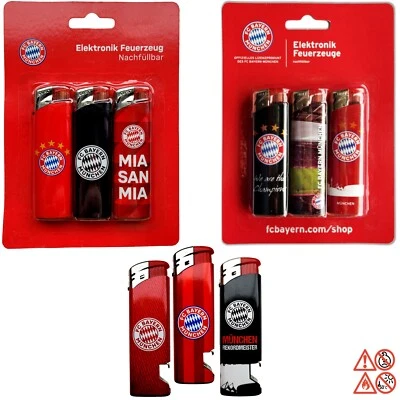 FC Bayern München Feuerzeug 2er oder 3er Set Stadion We are the Champions FCB