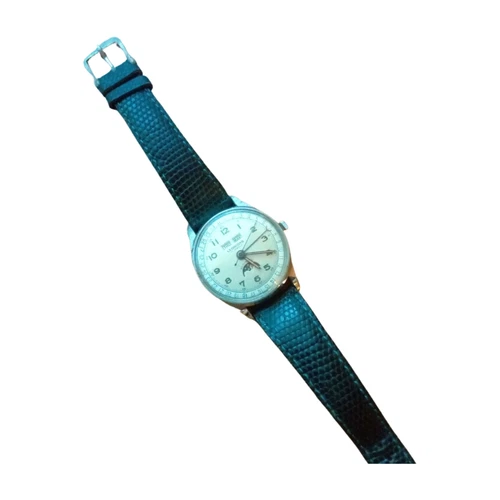 Not Working Leonidas Watch Moon Phase Triple Calendar Vintage Used - Picture 8 of 8