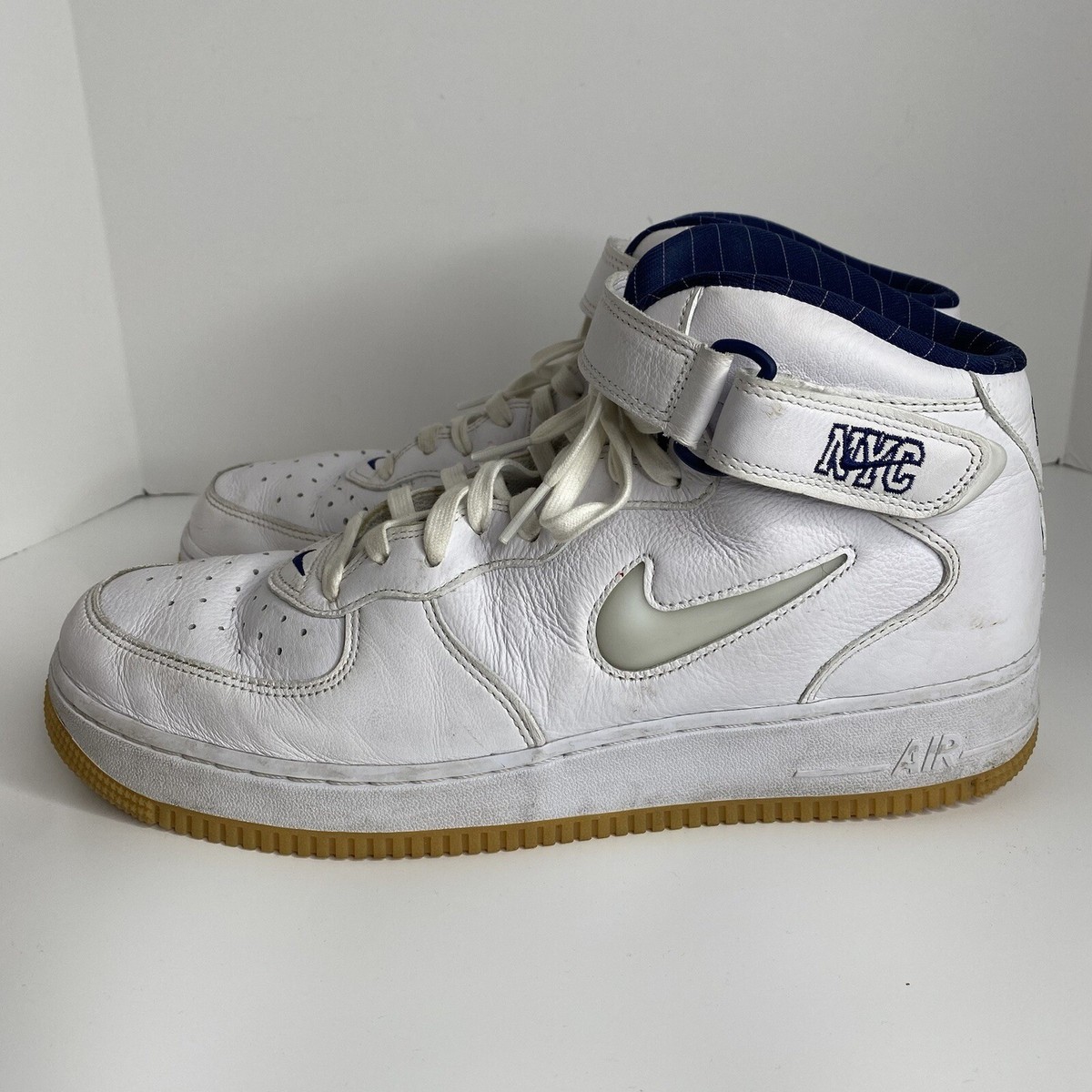 Men's Nike Air Force 1 Mid QS Jewel NYC White/Midnight Navy