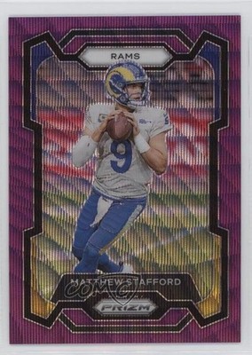 2023 Panini Prizm Purple Wave Prizm 89/99 Matthew Stafford #169 0a6