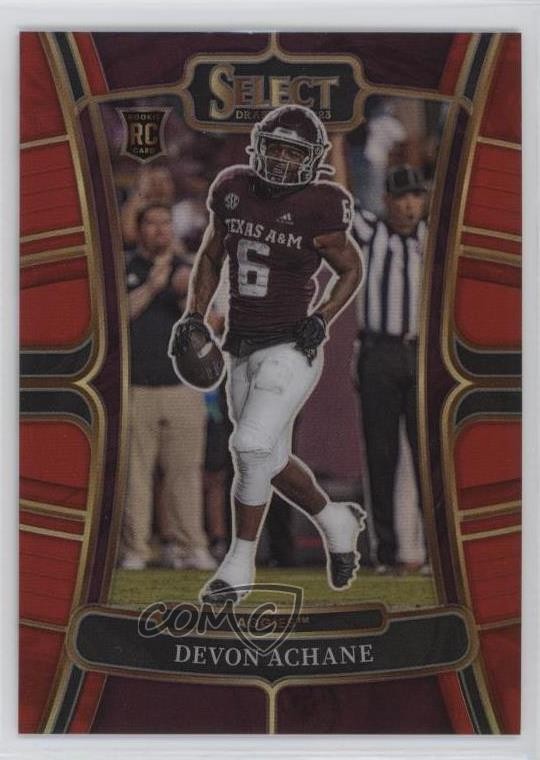 2023 Panini Select Draft Picks Concourse Red Prizm /149 De'Von Achane #20 1cg0