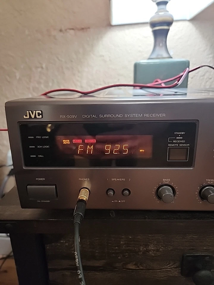 JVC RX-509VTN 5-Channel Stereo Receiver HiFi Audio Phono Input AVR Tested WORKS! - Image 2 of 4
