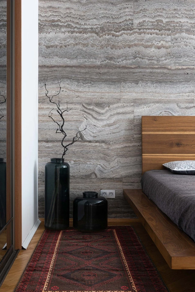 Alfombra geométrica anudada a mano vintage de 3'4" x 6'1" alfombra tradicional de lana Foto 2 de 4