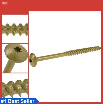 Lag Screws 5/16 x 5 Inch 75 Pack Star Drive Type 17 Coarse Thread Treated