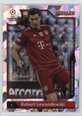 2021 Merlin Collection Chrome UEFA Club Competitions Robert Lewandowski #1 01ck