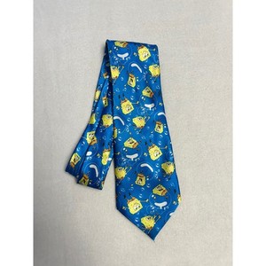 Nickelodeon Spongebob Squarepants Blue Novelty Necktie 2002