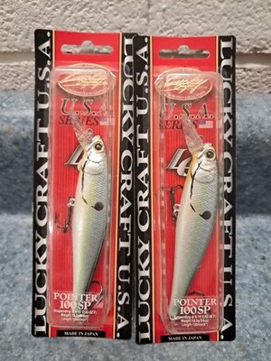 2 OG LUCKY CRAFT Pointer 100 5/8oz  100mm Luckycraft Suspending Jerkbait Rare!