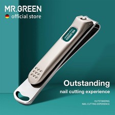 MR.GREEN Curved Blade Nail Clippers Salon Grade Steel