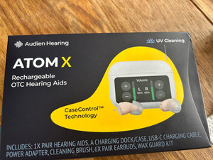 Audien Hearing AtomX Rechargable Hearing Aids