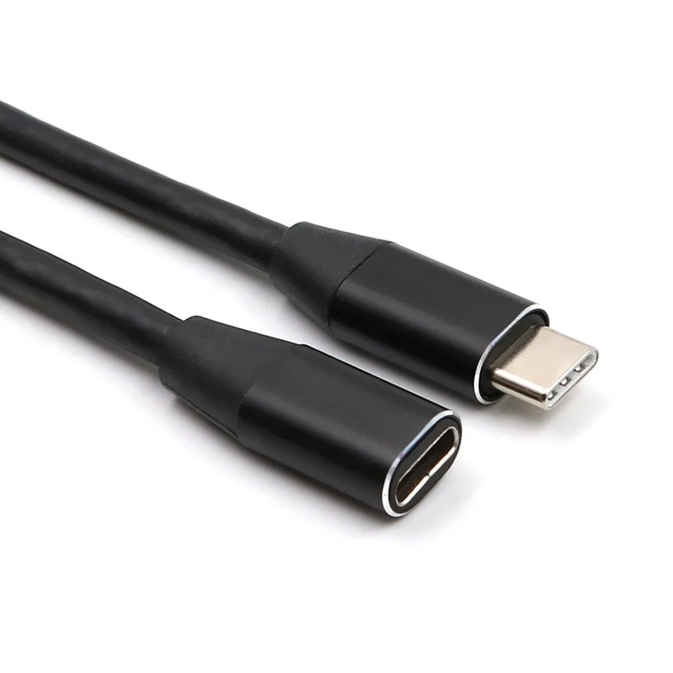 1pc 1 mètre d'extension de câble de type C USB 3.1 USB C mâle à femelle - Photo 3/4