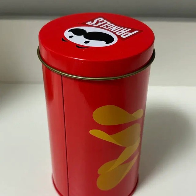 Pringles Tin Case - Retro Snack Storage Container