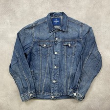 Old Navy Denim Jacket Mens Large Western Y2K Trucker, Blue
