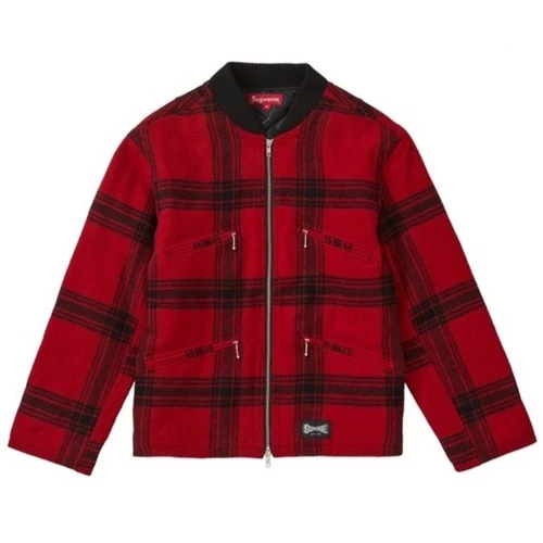 Veste de voiture zippée Supreme SS19 rouge taille M