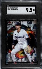 2024 Topps Finest Jacob Amaya #296 RC SGC 9.5